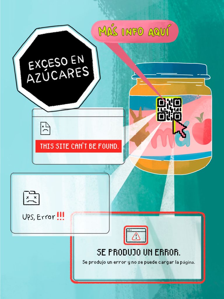 Páginas web con enlaces rotos, códigos QR que llevan a portales promocionales y otras jugaditas están siendo utilizadas por empresas para evadir la obligación de poner sellos de advertencia en sus productos.