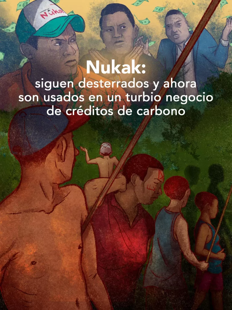 Durante los últimos cuatro años, una red de políticos y empresarios de la Amazonía colombiana ha controlado contratos públicos vinculados a la comunidad Nukak y ha intentado influir en un negocio de créditos de carbono, desatando amenazas de muerte y procesos judiciales que revelan disputas de poder alrededor de esta comunidad.