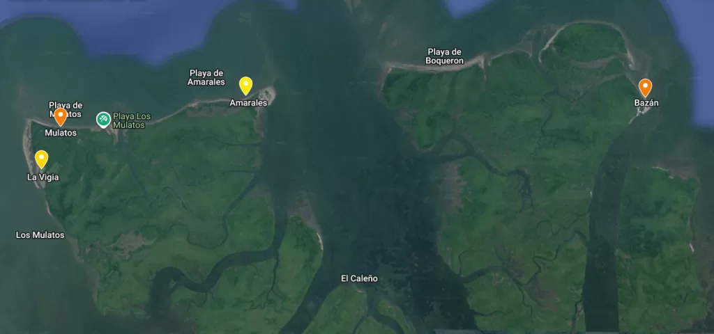 Mapa región norte de Nariño