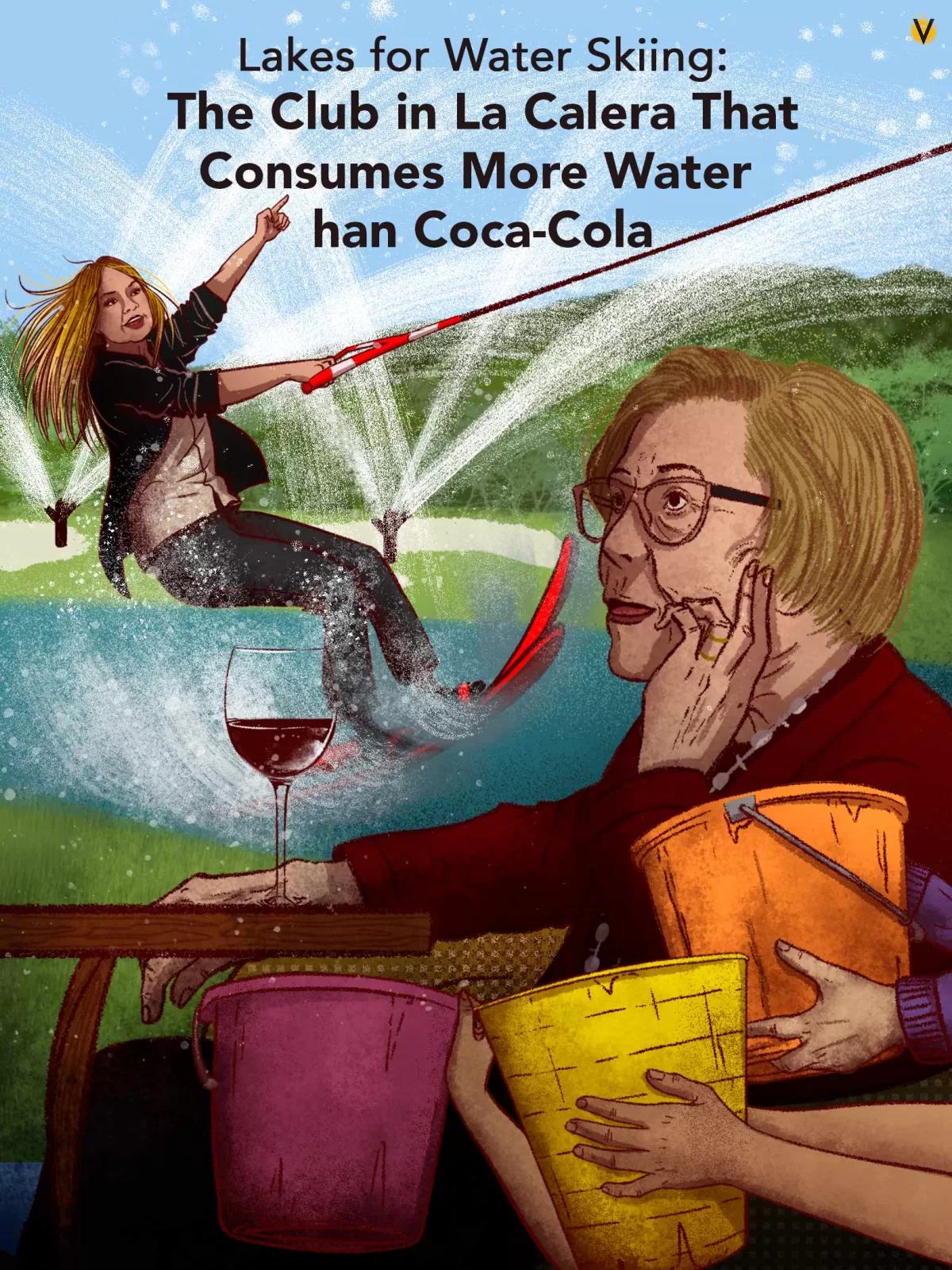 Lakes for Water Skiing: The Club in La Calera That Consumes More Water Than Coca-Cola