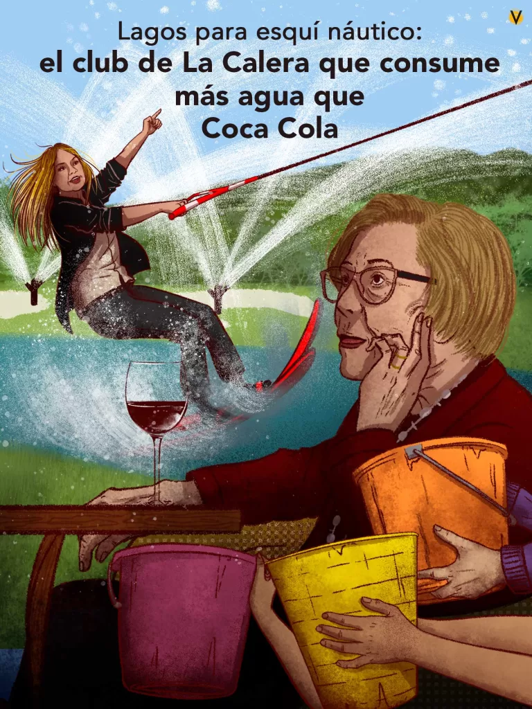 El condominio en La Calera donde viven Vicky Dávila y otros políticos capta cinco veces más agua que Coca Cola. Gran parte de la concesión tiene un uso recreacional: por ejemplo, para llenar un lago donde practican esquí acuático.