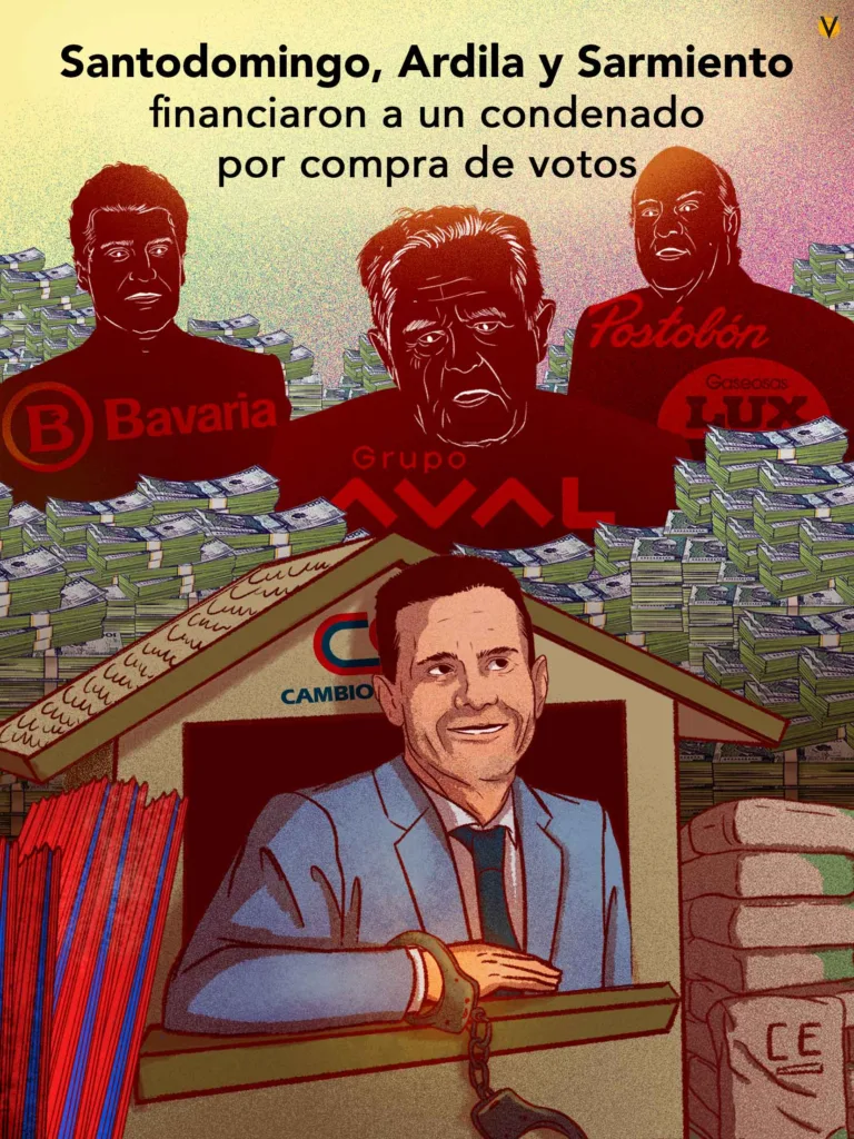 Según varios documentos, esos grupos económicos financiaron a Carlos Cuenca Chaux, condenado en 2025 por la Corte Suprema de Justicia. Los apoyos de Cambio Radical y de los cacaos han sido cruciales para su carrera política. Ahora, Postobón lo niega.