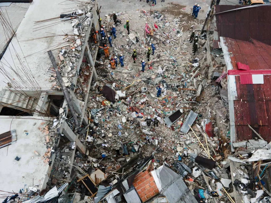 El colapso de este edificio causó cuatro de las 13 muertes que el terremoto dejó en Chocó. Foto: Pablo David