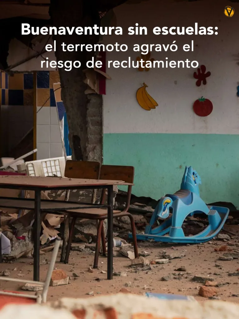 En esa ciudad 34 sedes educativas están inutilizables. La comunidad está preocupada por la posibilidad de que los grupos armados aumenten el reclutamiento. La falta de conectividad y la pobreza de las familias dificultan la virtualidad.