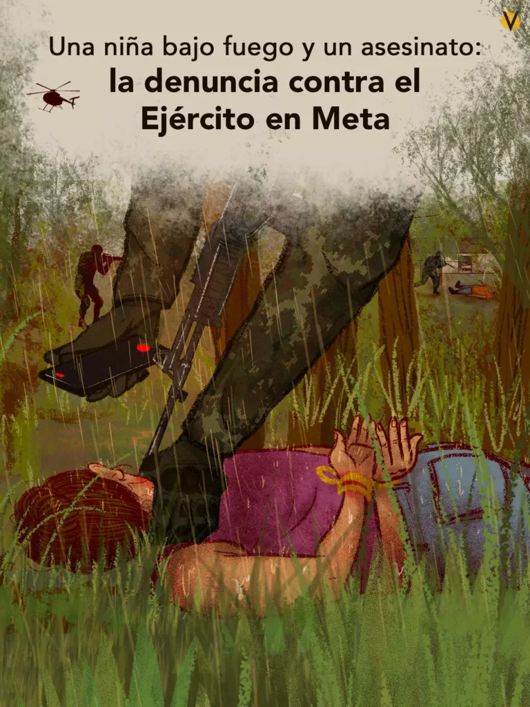 VORÁGINE fue a la finca donde una comunidad denunció una ejecución extrajudicial a manos del Ejército. Un testigo asegura que el hombre fue rematado en el piso. La respuesta oficial de un coronel tiene inconsistencias.
